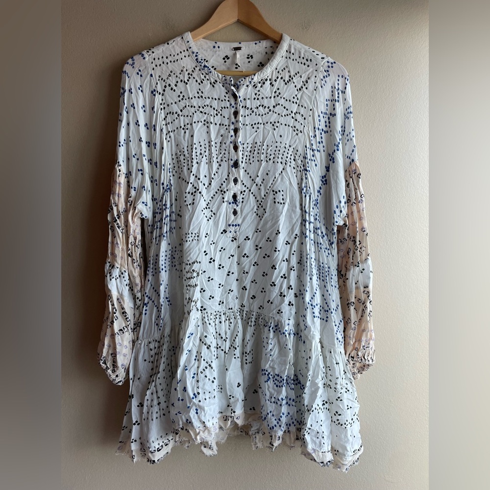 Free People Women Mid Dress Long Sleeve Size Medium